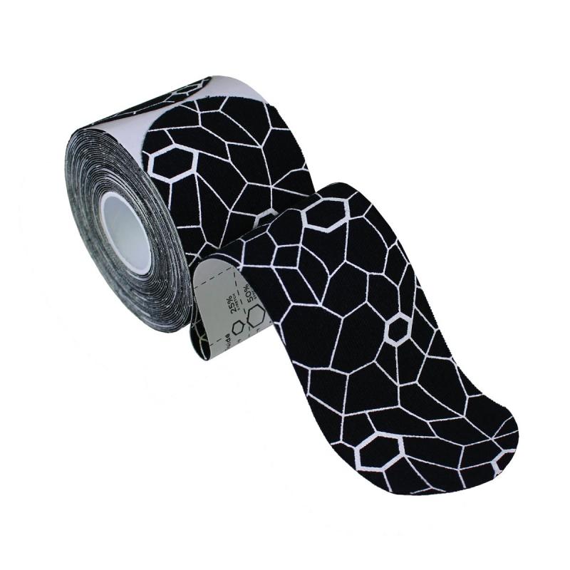 Kinesiology cramer tape 5cm x 25,40cm Precut strips (20) zwart 