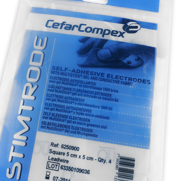 Cefar / Compex - Boite De 20 Grandes Electrodes 5x10
