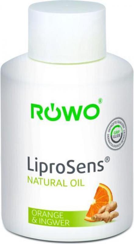 Rowo LiproSens natural massageolie – orange & Ingwer (sinaasappel & gember) – 500ml