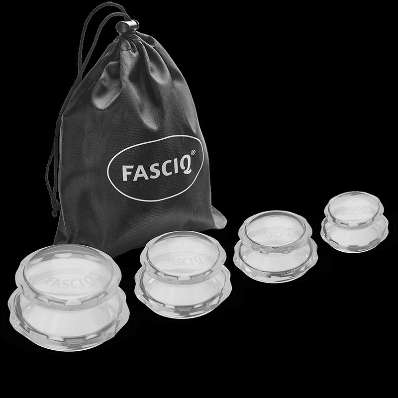Fasciq cupping set van 4 silicon cups      