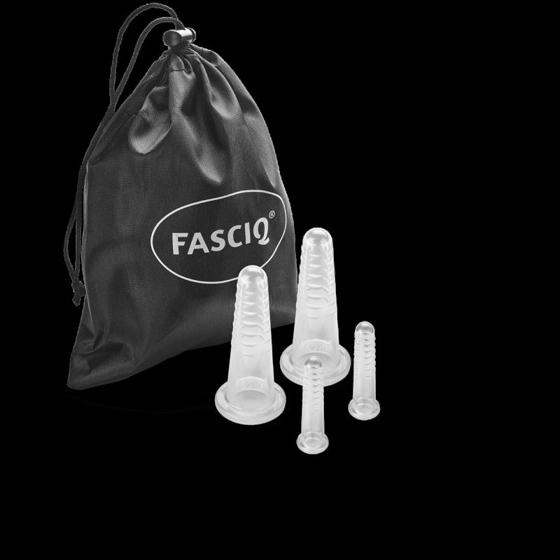 Fasciq facial cupping set 2x mini & 2x medium