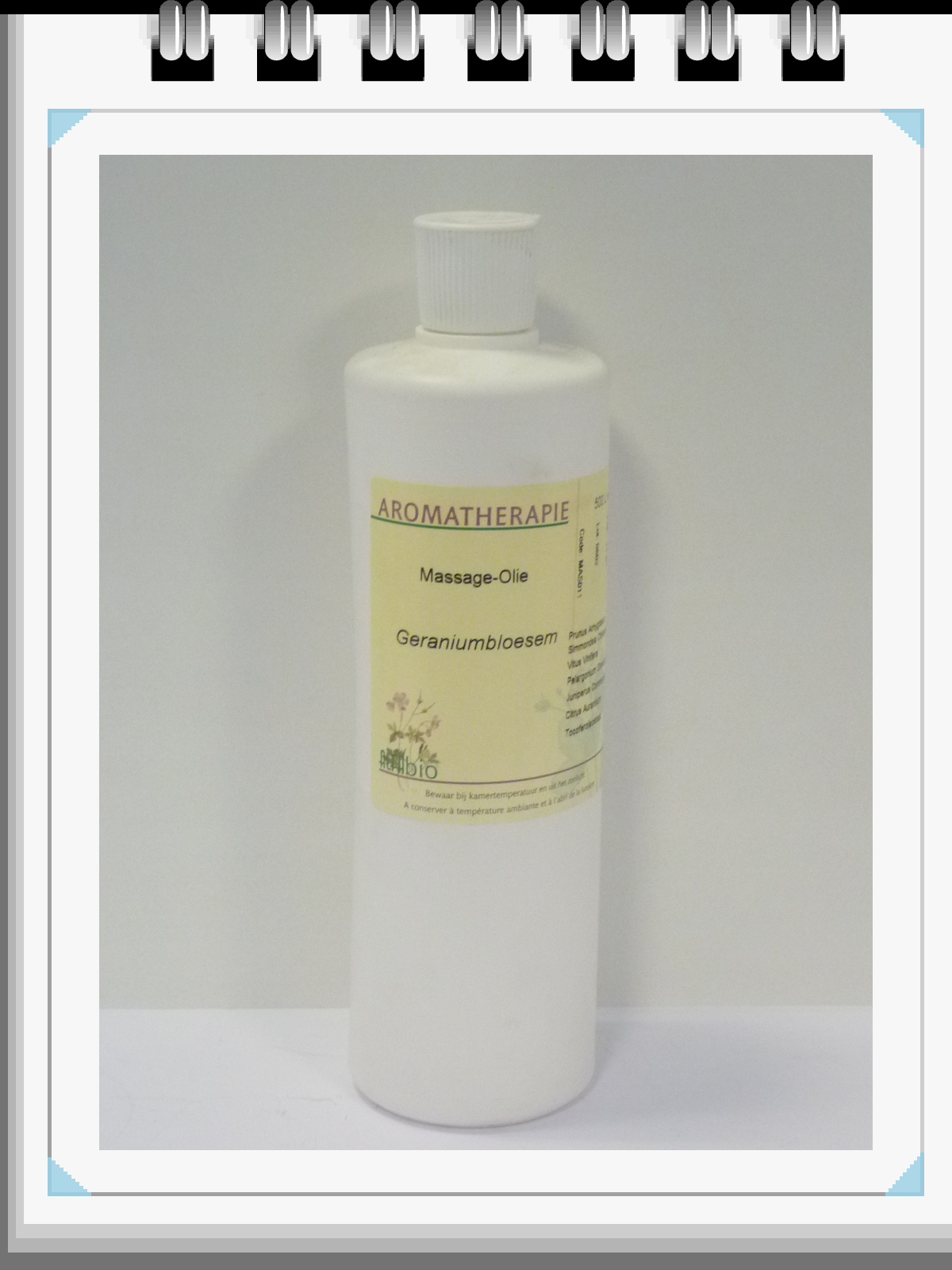 Alfabio - Massage Olien Geraniumbloesem 500 ml