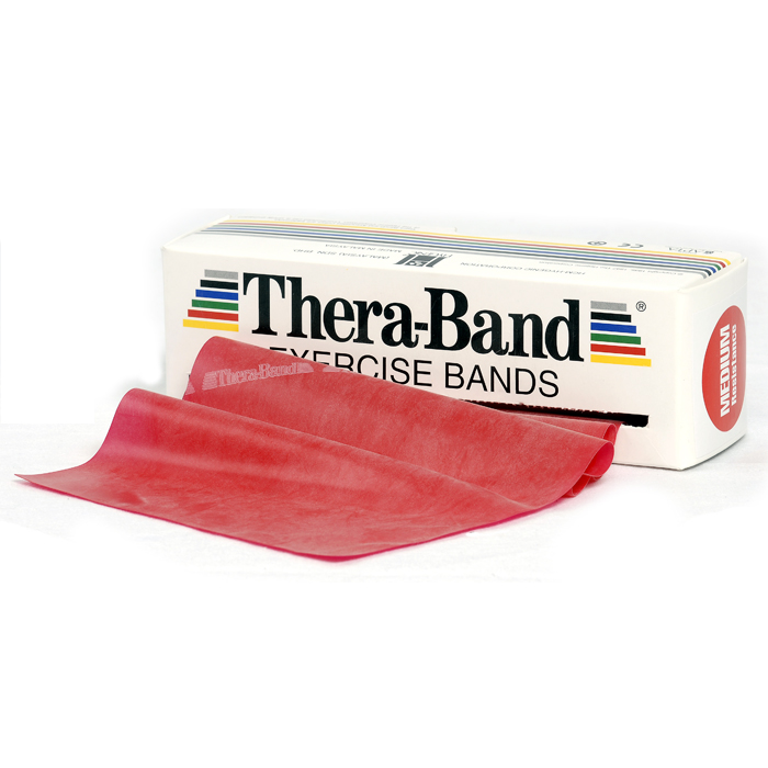 ALLproducts Oefenband Thera-band 5,50m x 15cm rood op rol