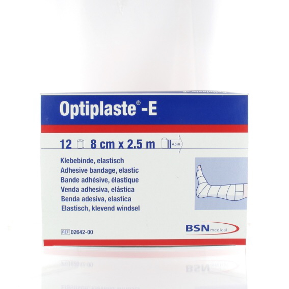 BSN medical - Elastische tape: Optiplast E, 8cm, p--12 rollen