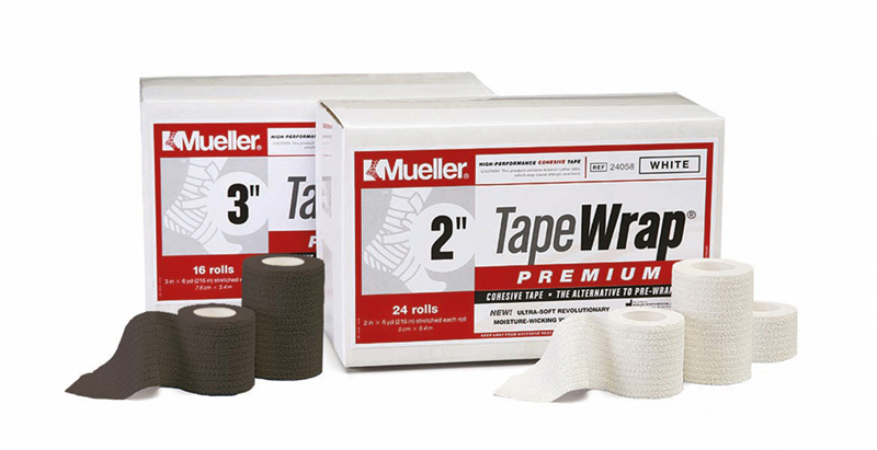 Cohesief verband: Tapewrap Premium, grijs, 5cm, p--24