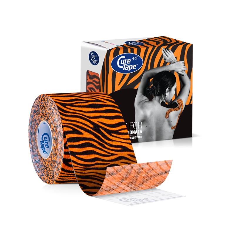 Curetape AP_Cure_Tape_Art_Tiger_(oranjezwart)_5cm_x_5m__per_6