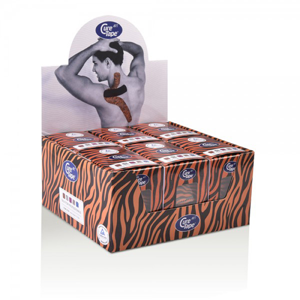 Cure tape - Cure Tape Art Tiger (oranje--zwart) 5cm x 5m - per 6