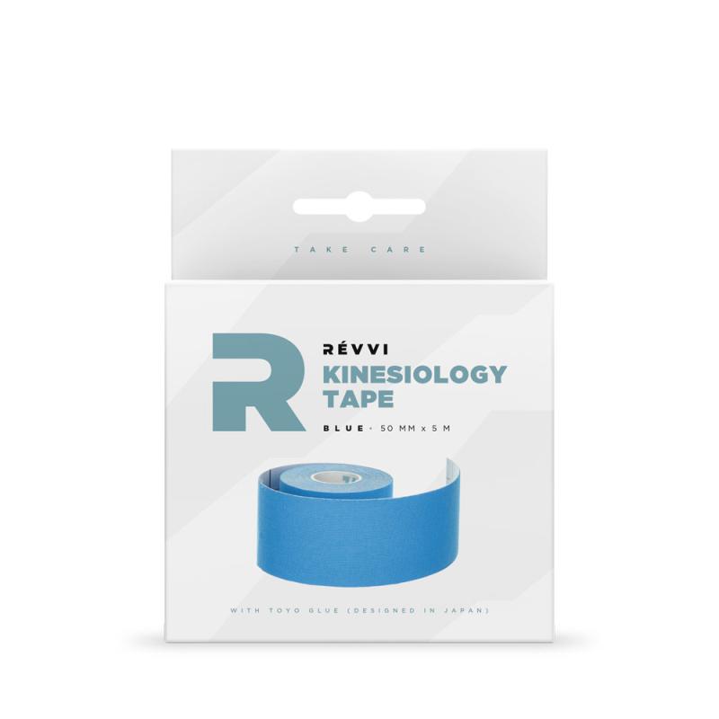 Revvi Kinesiology tape – blue – 50mm x 5m – 1 roll--box        