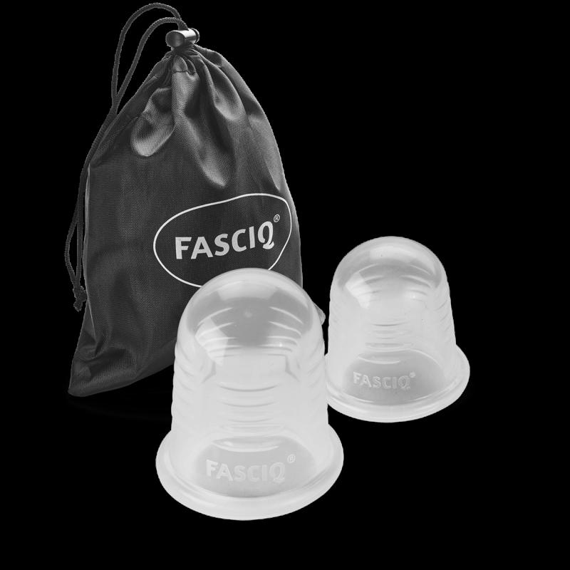 Fasciq - Fasciq cupping set 1x small silicon cup + 1x large silicon cup 