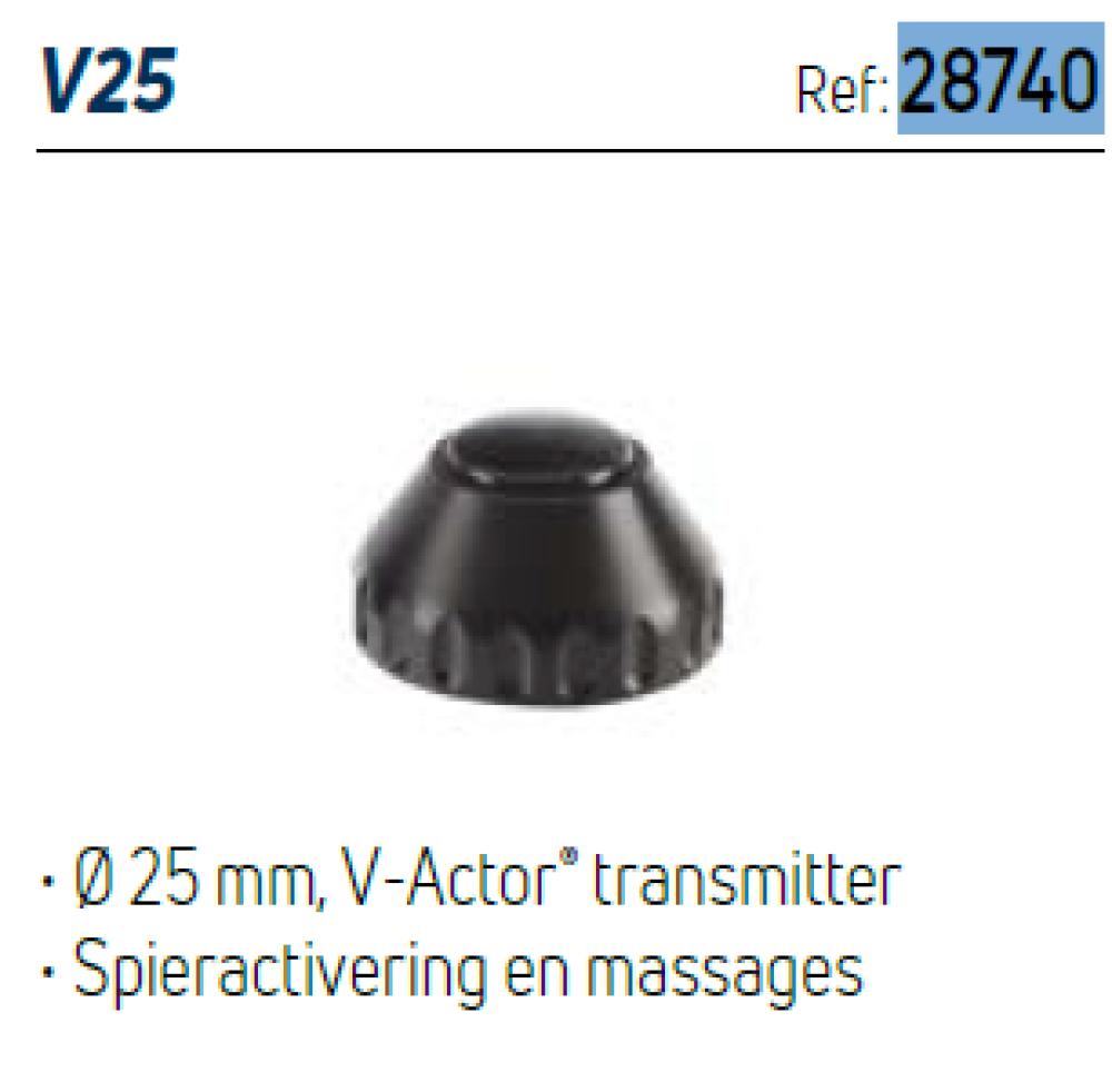 Transducteur pour infrasons V25 V-Actor® 25 mm noir- Chattanooga RPW 2– ACCESSOIRES optionnels
